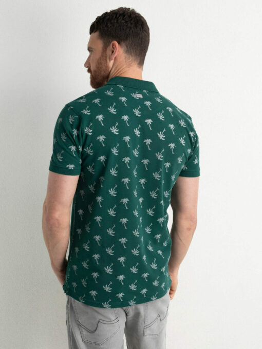 Petrol Industries Palmtree polo Emerald Green