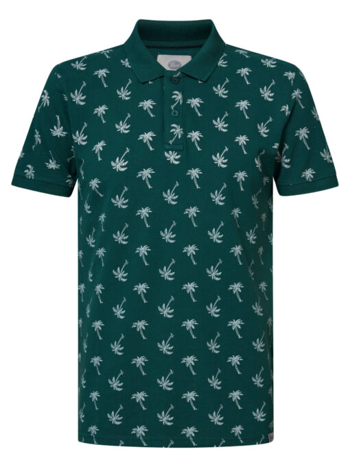 Petrol Industries Palmtree polo Emerald Green