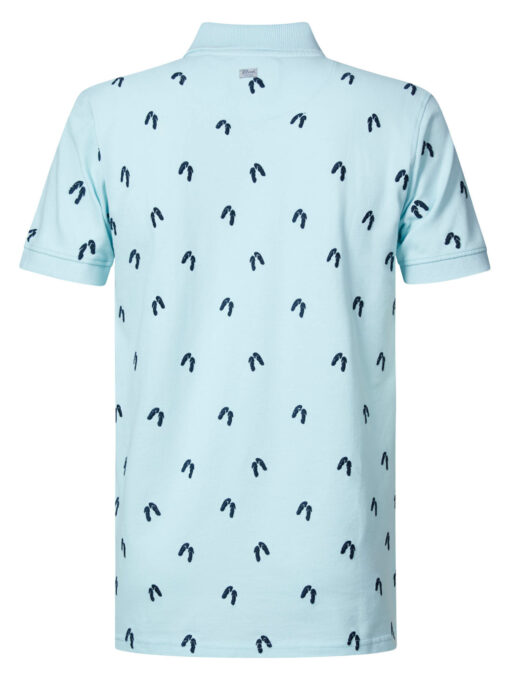 Petrol Industries Zomerse polo Survival Blue