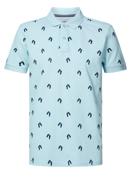 Petrol Industries Zomerse polo Survival Blue