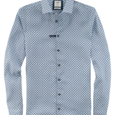 OLYMP Level Five Smart Casual Body Fit, Casual Shirt, Kent, Bleu