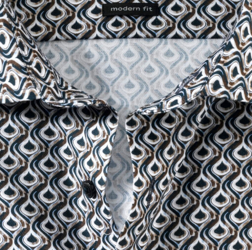 OLYMP Luxor Modern Fit, Zakelijk Overhemd, Global Kent, Bruin