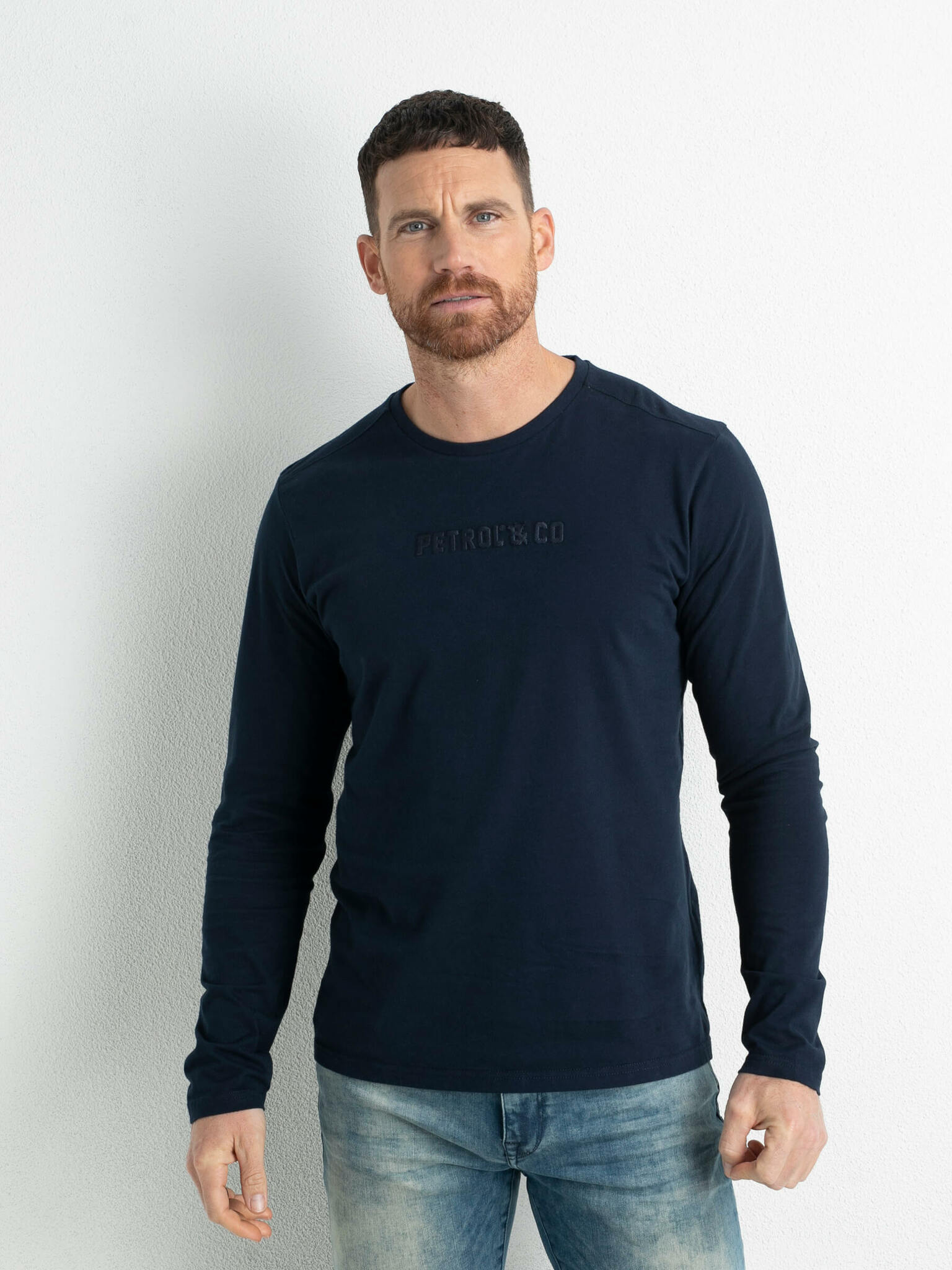 Petrol Industries Comfortabel T-shirt Midnight Navy - J Style Menswear