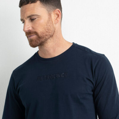 Petrol Industries Comfortabel T-shirt Midnight Navy