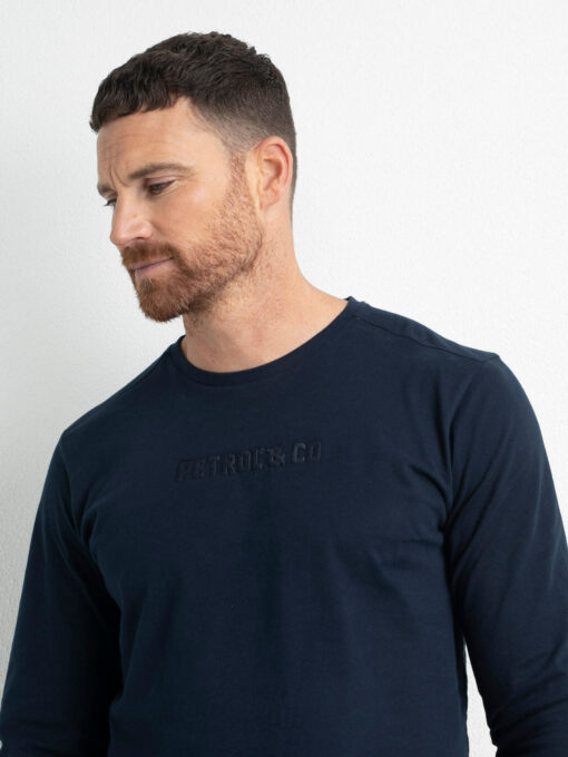 Petrol Industries Comfortabel T-shirt Midnight Navy