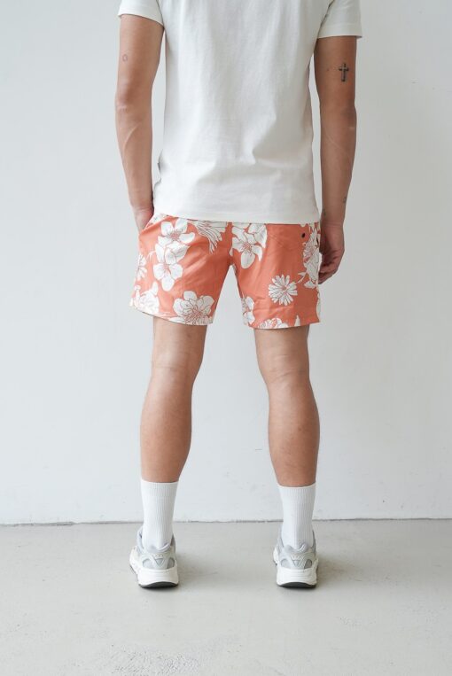 Kultivate Swimshort Flowers Brandied Melon