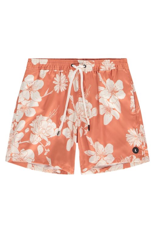 Kultivate Swimshort Flowers Brandied Melon