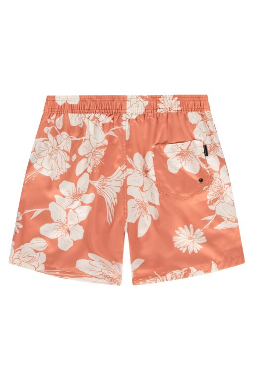 Kultivate Swimshort Flowers Brandied Melon