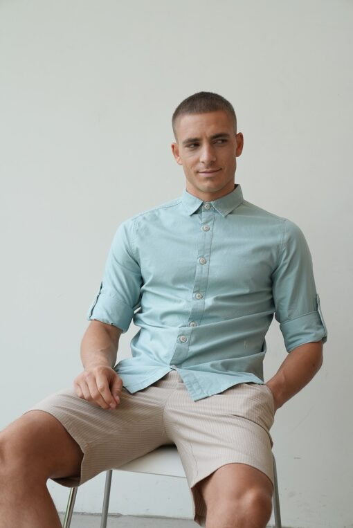 Kultivate Shirt Andrew cloud blue