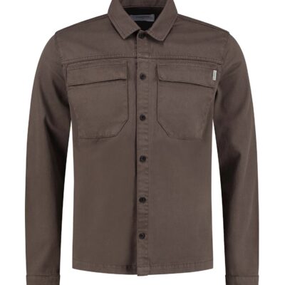 Purewhite Heavy Twill Shirt Brown