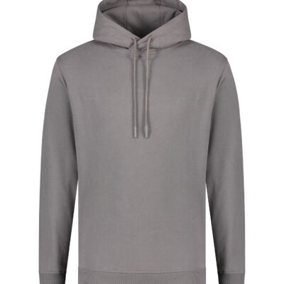 Purewhite Carbon Washed Script Hoodie Antra