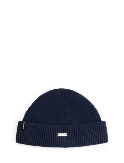 Purewhite Fine Knitted Beanie Navy