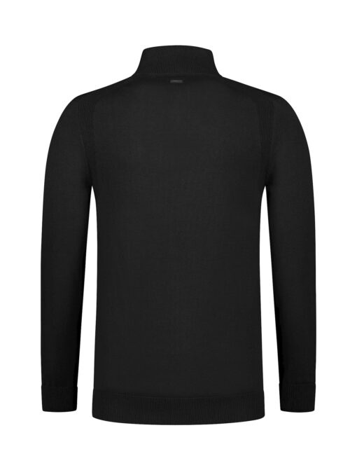 Purewhite Raglan Knit Halfzip Sweater Black
