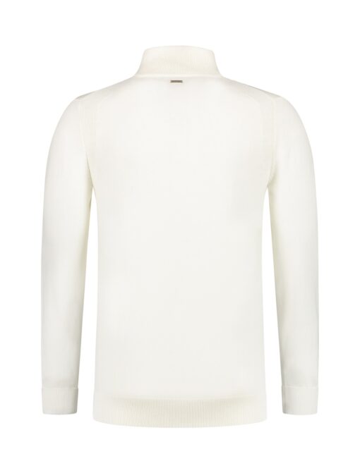 Purewhite Raglan Knit Halfzip Sweater Off White