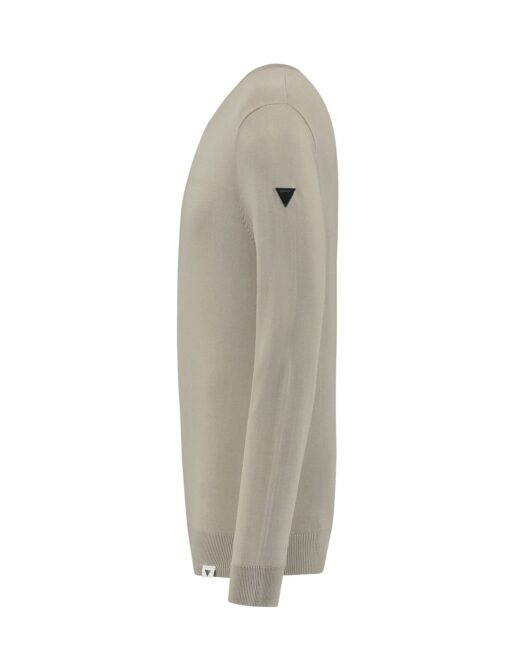Purewhite Subtle Sleek Knit Sweater Taupe