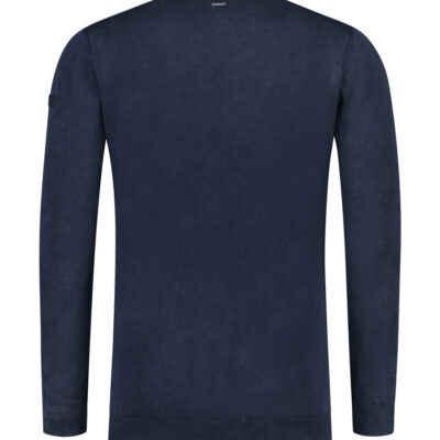 Purewhite Garment Dye Knit Sweater Navy