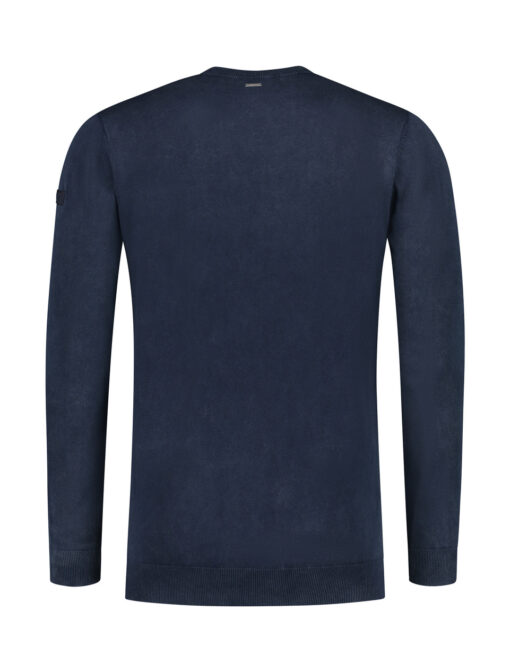 Purewhite Garment Dye Knit Sweater Navy