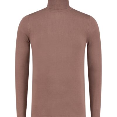 Purewhite Essential Knit Turtleneck Clay