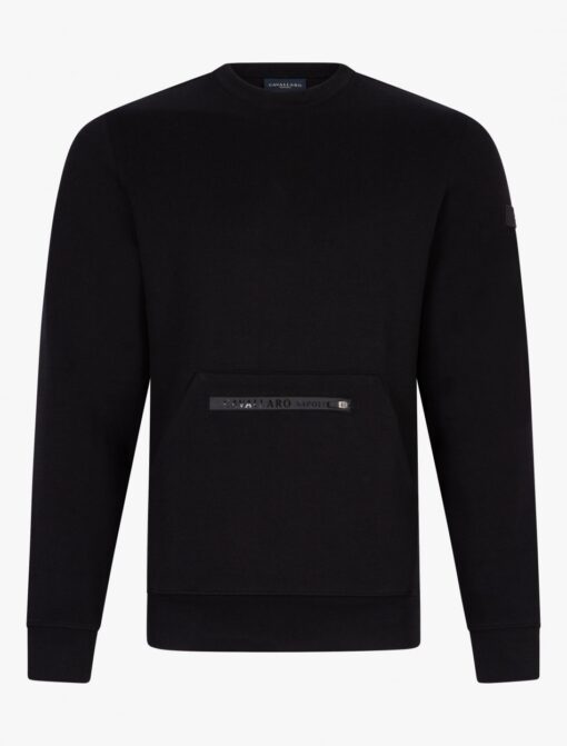 CAVALLARO NAPOLI CERNIEDO R-NECK SWEATER BLACK