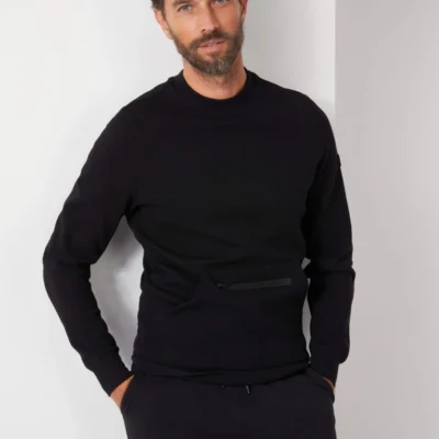 CAVALLARO NAPOLI CERNIEDO R-NECK SWEATER BLACK