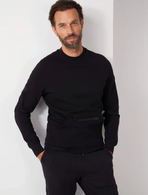 CAVALLARO NAPOLI CERNIEDO R-NECK SWEATER BLACK