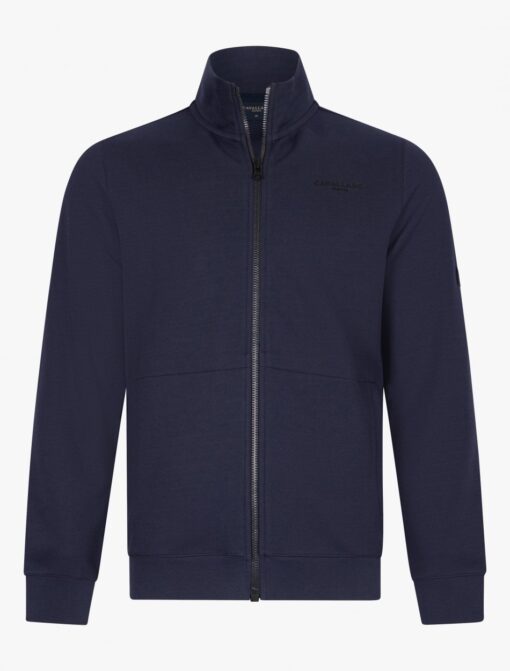 CAVALLARO NAPOLI DONPO ZIP SWEAT DONKERBLAUW