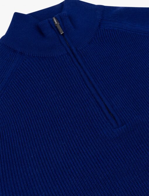 CAVALLARO NAPOLI MERONE HALF ZIP TRUI HELDERBLAUW