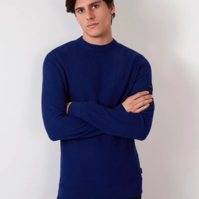 CAVALLARO NAPOLI LUINO R-NECK TRUI HELDERBLAUW