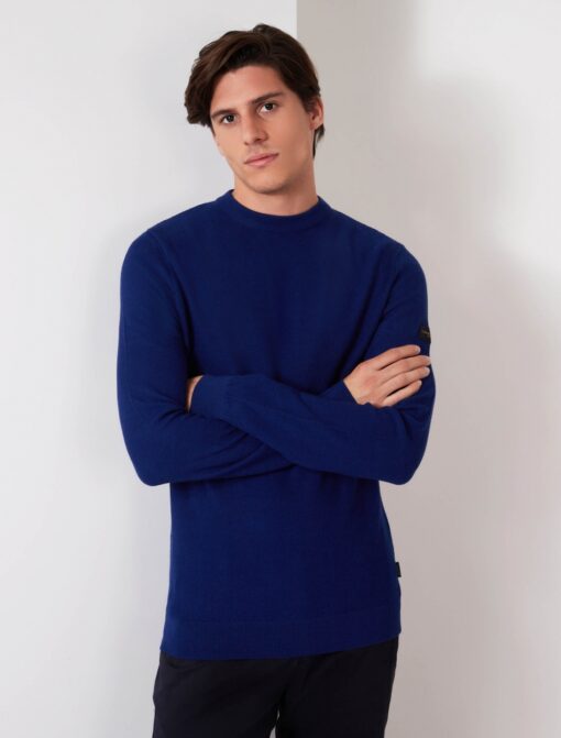 CAVALLARO NAPOLI LUINO R-NECK TRUI HELDERBLAUW