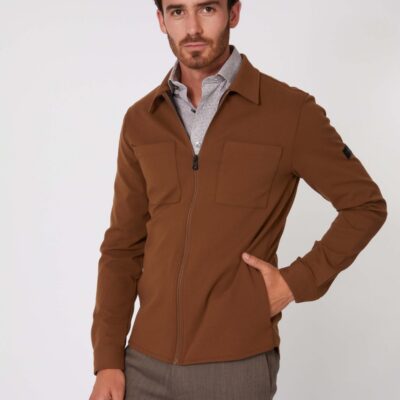 CAVALLARO NAPOLI ZINAMBO OVERSHIRT CAMEL