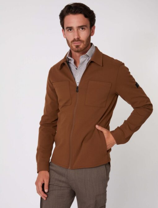 CAVALLARO NAPOLI ZINAMBO OVERSHIRT CAMEL