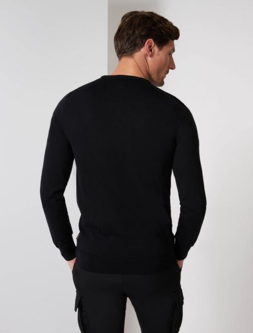 CAVALLARO NAPOLI MERINO R-NECK PULLOVER BLACK