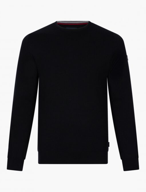 CAVALLARO NAPOLI MERINO R-NECK PULLOVER BLACK