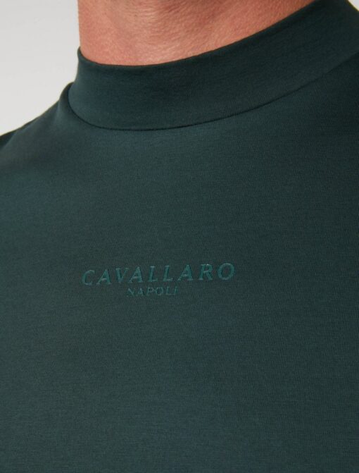 CAVALLARO NAPOLI CHIAVARI T-SHIRT DONKERGROEN