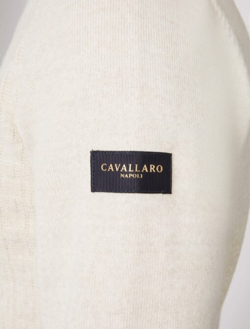 CAVALLARO NAPOLI MORNAGO R-NECK PULLOVER ZAND