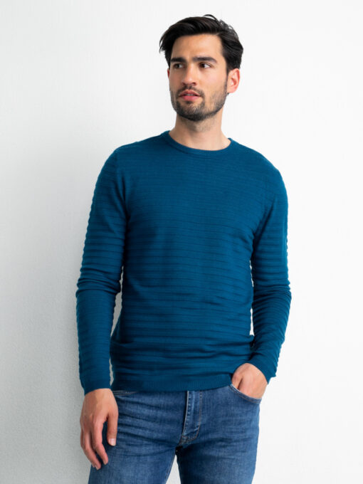 Petrol Industries Fijngebreide pullover Dark Lagoon