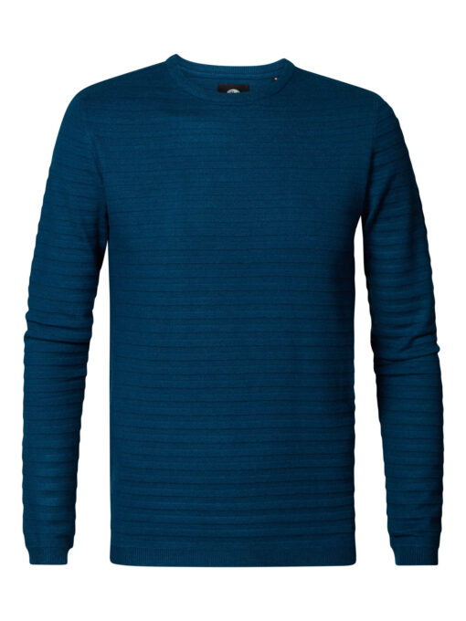 Petrol Industries Fijngebreide pullover Dark Lagoon