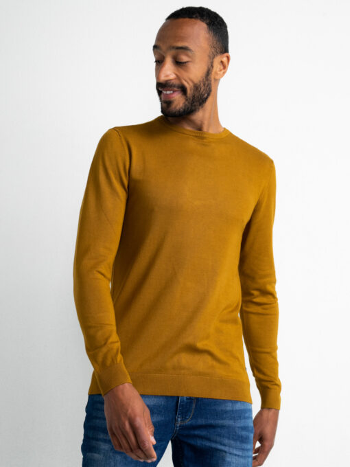 Petrol Industries Fijngebreide pullover Dark Gold