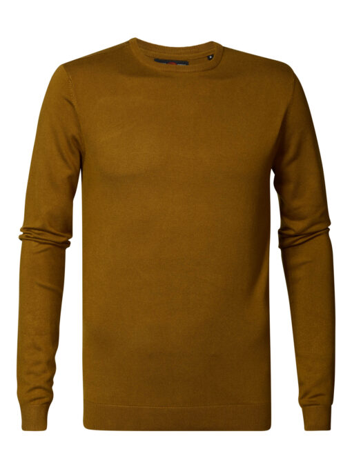 Petrol Industries Fijngebreide pullover Dark Gold