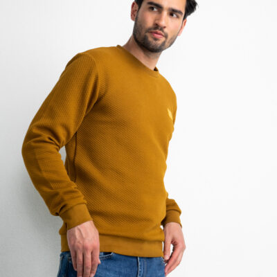 Petrol Industries Klassieke sweater Dark Gold