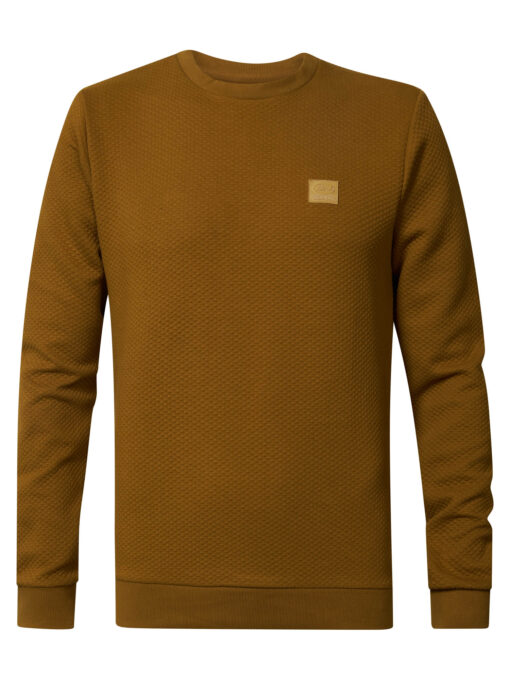 Petrol Industries Klassieke sweater Dark Gold