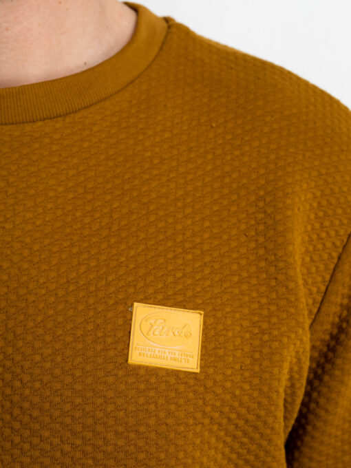 Petrol Industries Klassieke sweater Dark Gold
