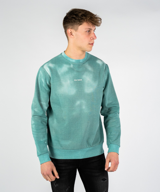 SEA'SONS SWEATER DEEPSEA GREEN-GREY