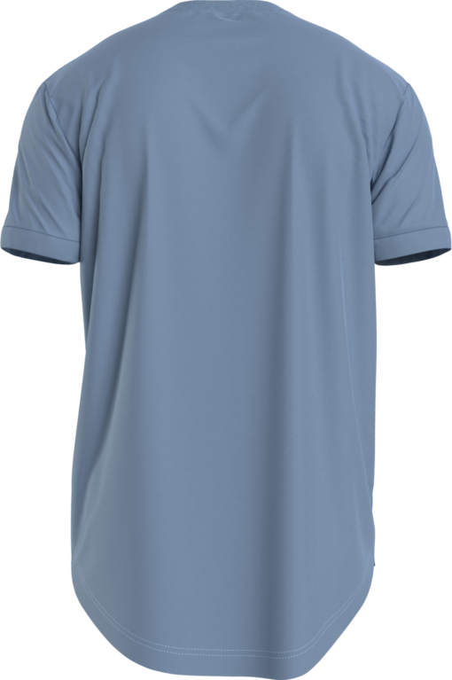 Calvin Klein T-Shirt Van Biologisch Katoen Met Embleem Iceland Blue