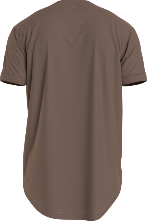 Calvin Klein T-Shirt Van Biologisch Katoen Met Embleem Warm Toffee