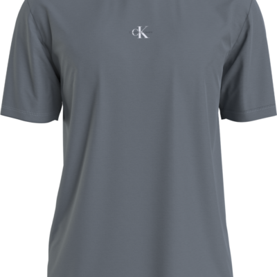 Calvin Klein Monogram T-Shirt Van Biologisch Katoen OVERCAST GREY