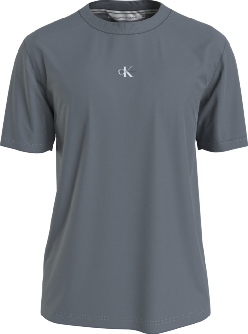 Calvin Klein Monogram T-Shirt Van Biologisch Katoen OVERCAST GREY