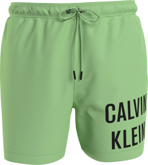 Calvin Klein Medium Zwemshort Met Trekkoord Intense Power Lime Mist