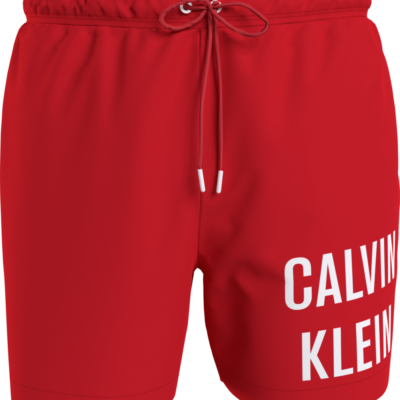 Calvin Klein Medium Zwemshort Met Trekkoord Cajun Red