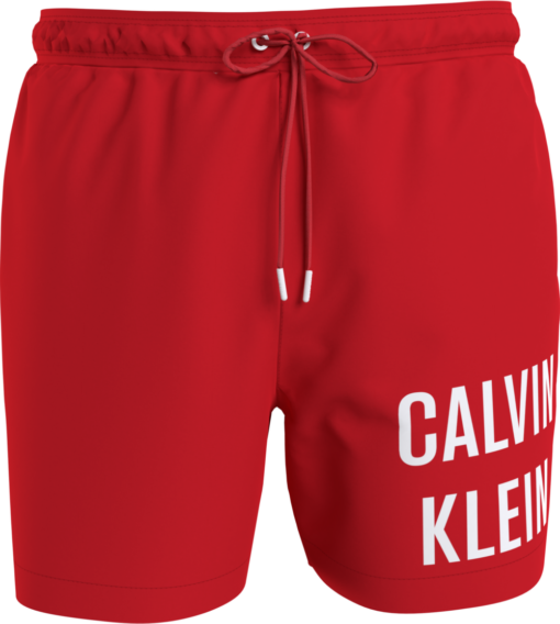 Calvin Klein Medium Zwemshort Met Trekkoord Cajun Red